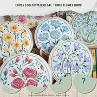 Birth Flower Hoop SAL from Artmishka Designs Project Pack