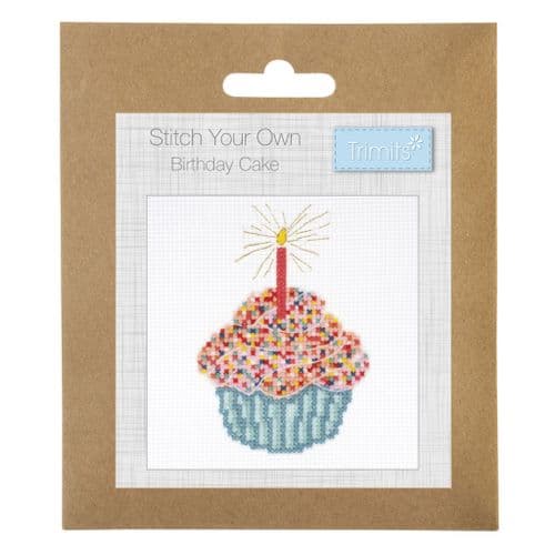Birthday Cake Mini cross stitch kit