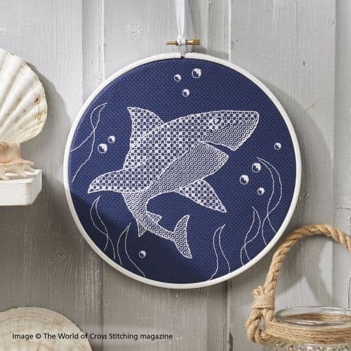 Blackwork Shark WOXS Issue 334 project pack