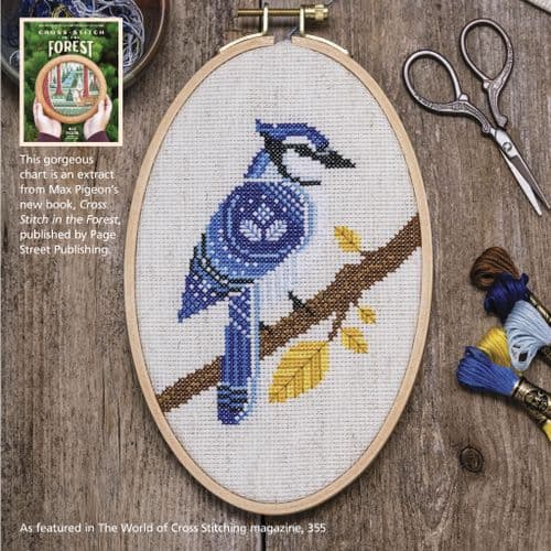 Blue Jay Hoop Forest Friend WOXS Issue 355 project pack