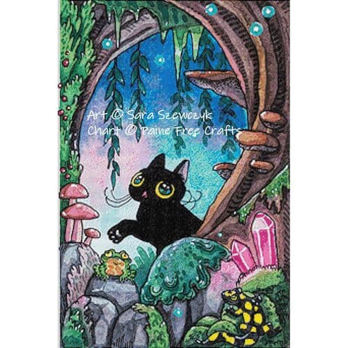 Blue Moon Cave (Sara Szewczyk) by Paine Free Crafts printed cross stitch chart