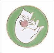 Bohin Ball of Wool Cat Enamel Needle Minder