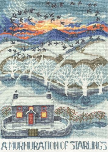 Bothy Threads A Murmuration Of Starlings cross stitch kit