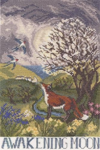 Bothy Threads Awakening Moon cross stitch kit