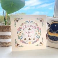 Bothy Threads Bee Kind to Bees embroidery kit