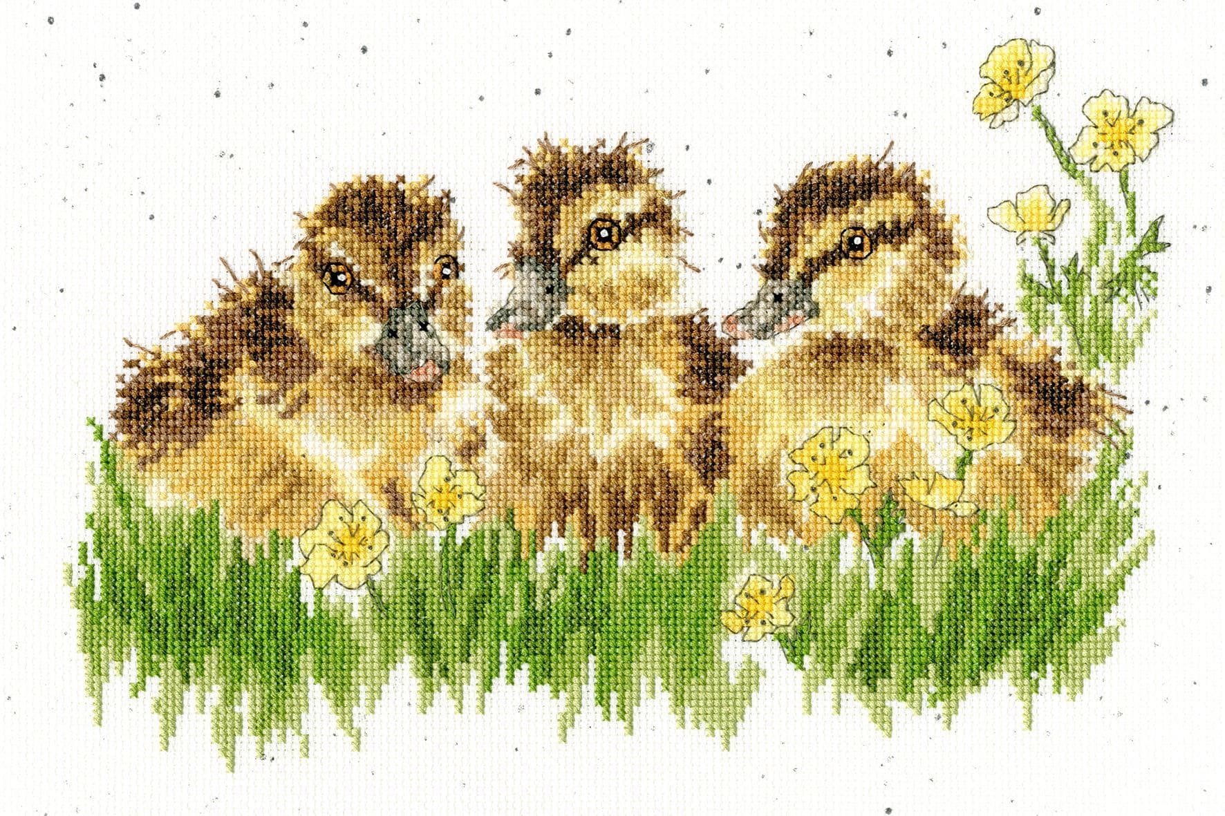 Kreuzstich-Set 'Mops' Von Wrendale Designs – 26x26 Cm, Inkl. Nadel, Garn & Anleitung