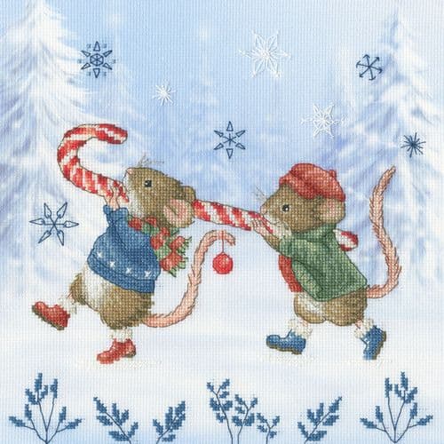 Bothy Threads Candy Cane Capers cross stitch kit