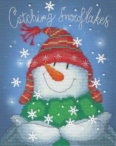 Bothy Threads Catching Snowflakes cross stitch kit
