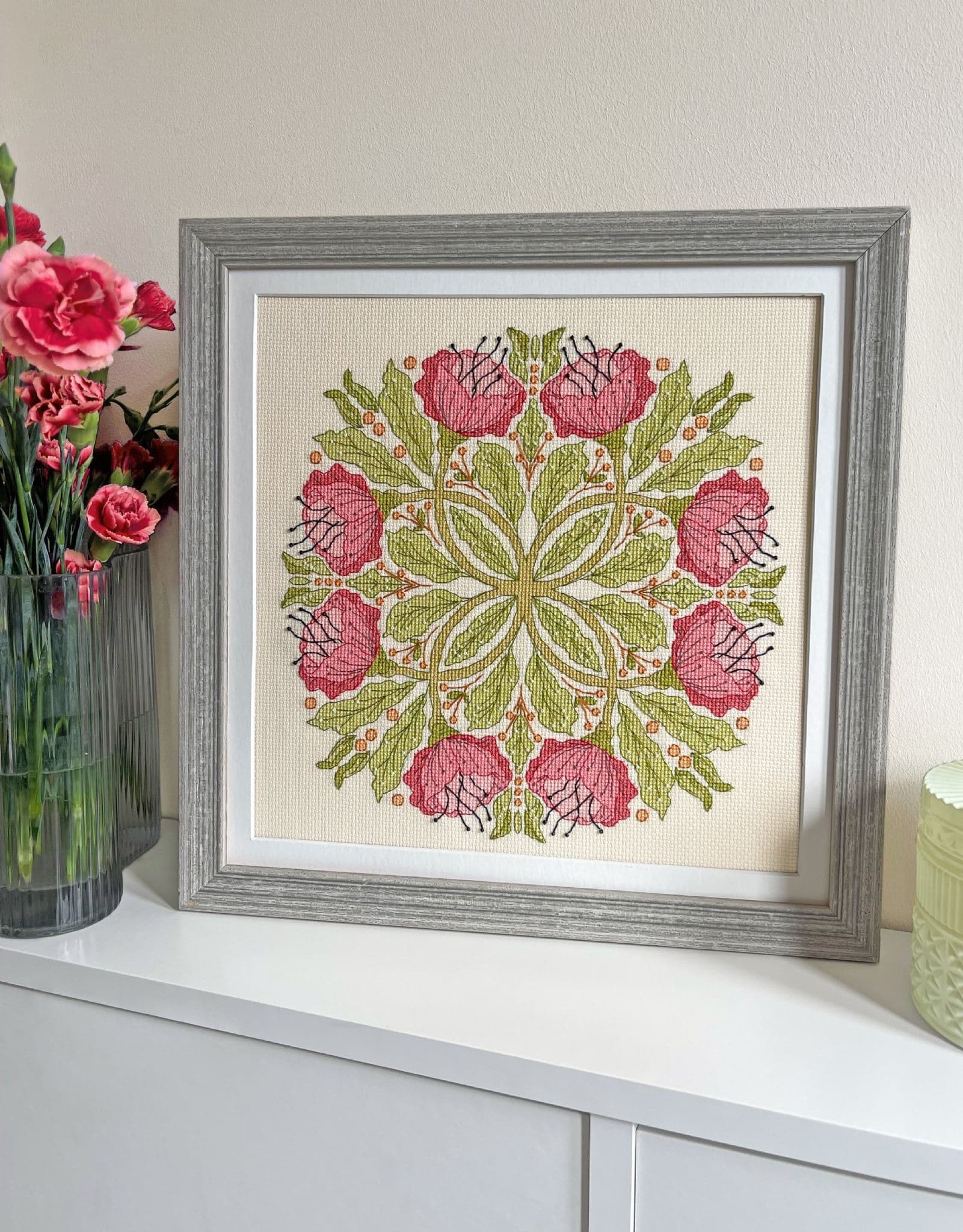 Bothy Threads Celtic Poppies cross stitch kit