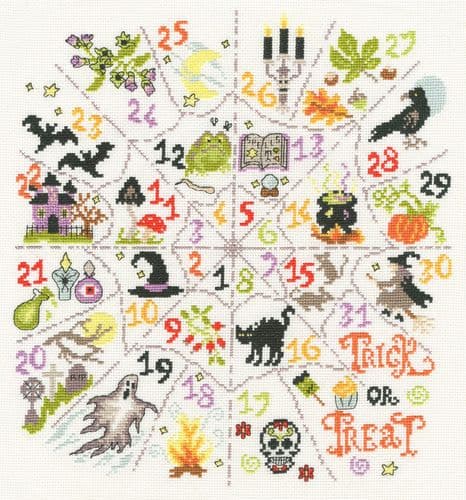 Bothy Threads Countdown to Halloween cross stitch kit