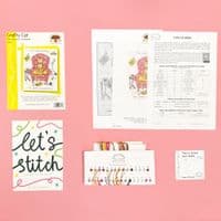 Bothy Threads Crafty Cat cross stitch kit