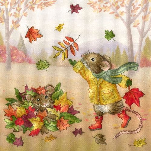 Bothy Threads Fall Friends cross stitch kit