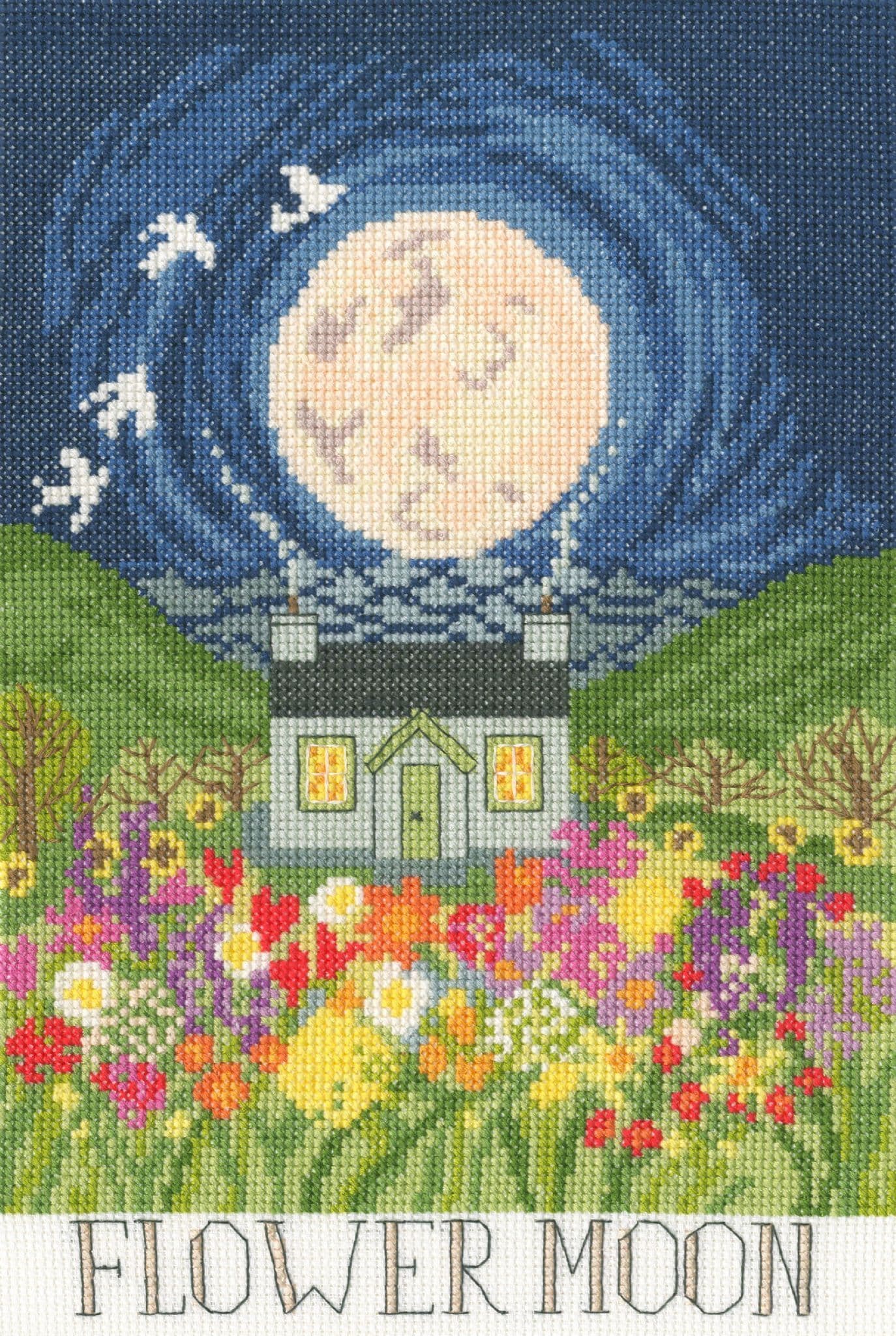 Bothy Threads Bothy Threads Flower Moon cross stitch kit