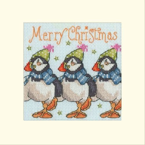 Bothy Threads Huffin' Puffin Christmas cross stitch kit