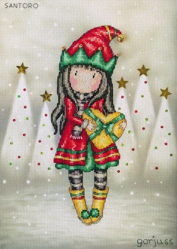 Bothy Threads Jingle Belle Gorjuss cross stitch kit