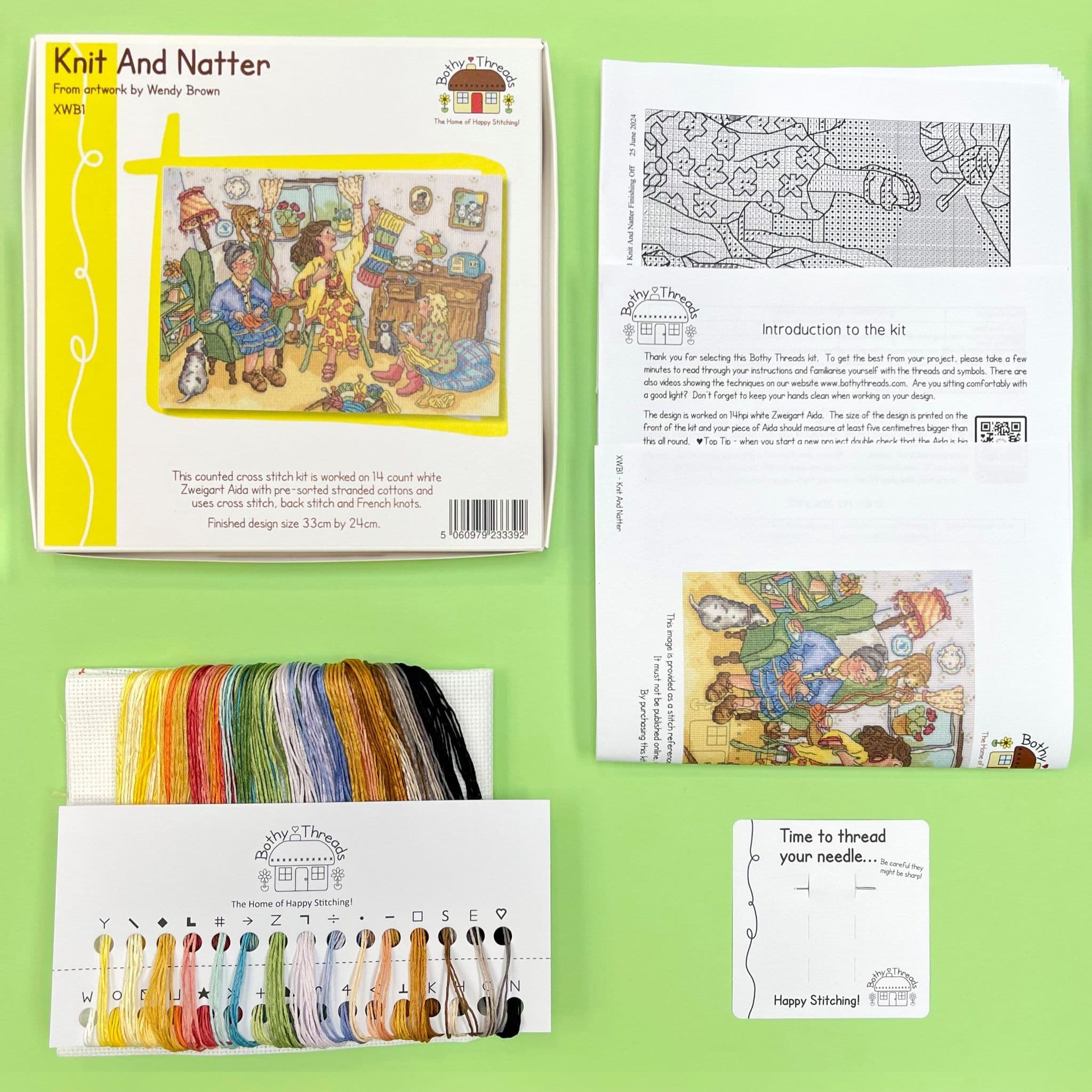 Bothy Threads Kreuzstich-Set 'Brontes' – 28x38 Cm, Komplettset Mit Allem Zubehör