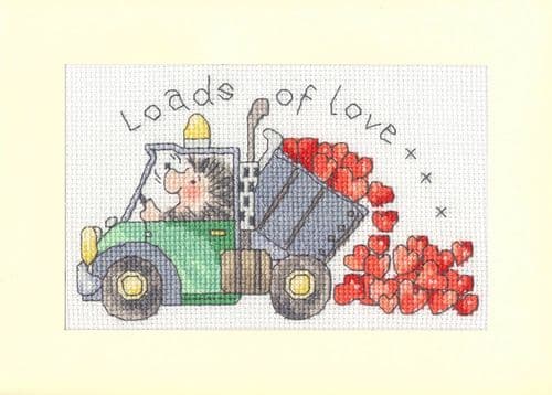 Bothy Threads Loads of Love card cross stitch kit