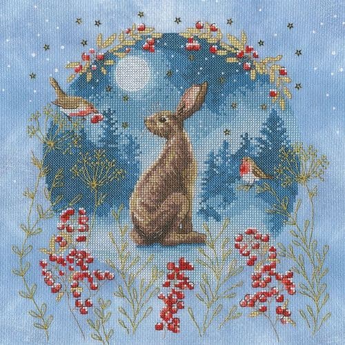 Bothy Threads Midnight Moongazer cross stitch kit