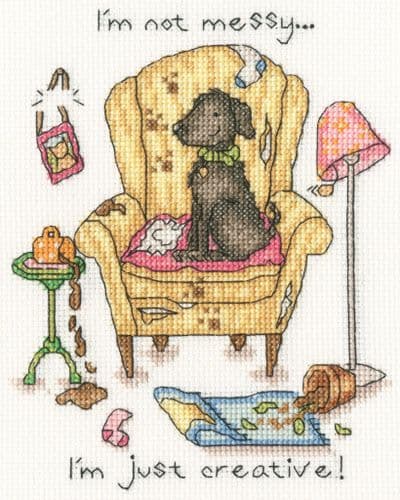 Bothy Threads Mucky Pup cross stitch kit