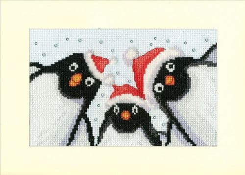 Bothy Threads Penguin Selfie cross stitch kit