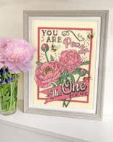 Bothy Threads Peony The One cross stitch kit