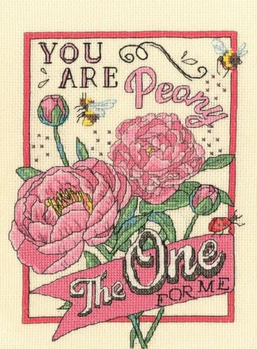 Bothy Threads Peony The One cross stitch kit