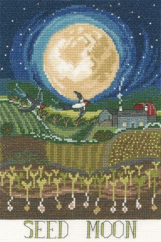 Bothy Threads Seed Moon cross stitch kit
