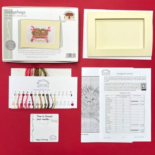 Bothy Threads Sledgehogs cross stitch kit