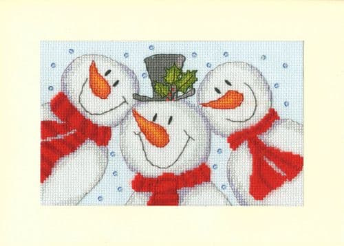 Bothy Threads Snowman Selfie cross stitch kit
