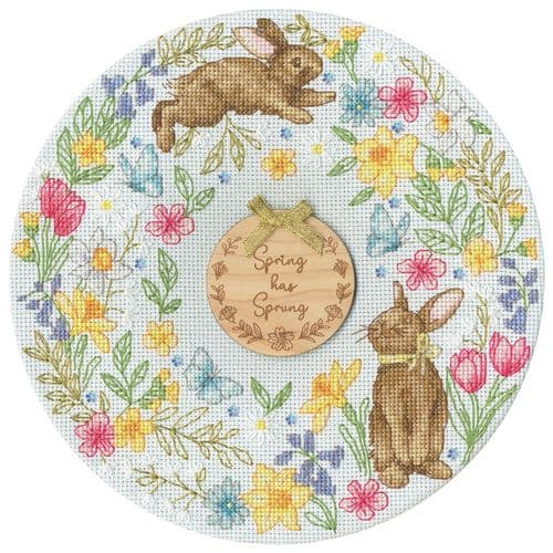 Bothy Threads Spring Wreath cross stitch kit - EXCESS STOCK