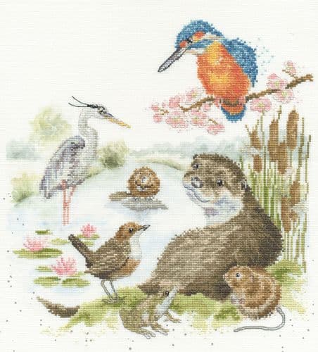 Bothy Threads The Water's Edge - Hannah Dale cross stitch kit