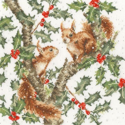 Bothy Threads Under the Holly Boughs - Hannah Dale cross stitch kit