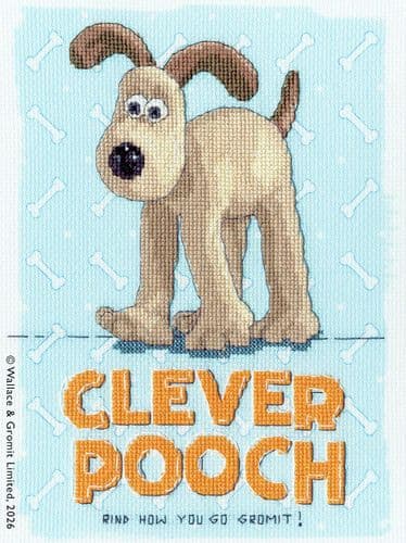 Bothy Threads Wallace & Gromit Clever Pooch! cross stitch kit
