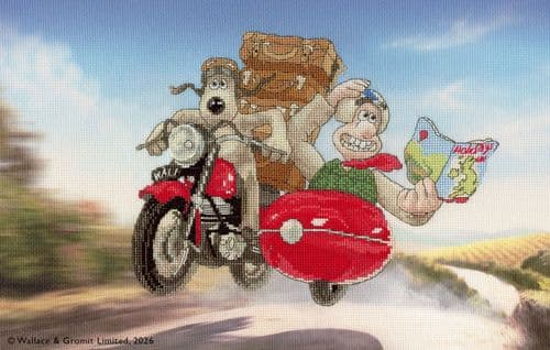 Bothy Threads Wallace & Gromit Cracking Holidays! cross stitch kit