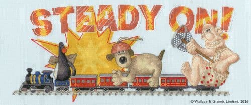 Bothy Threads Wallace & Gromit Steady On! cross stitch kit