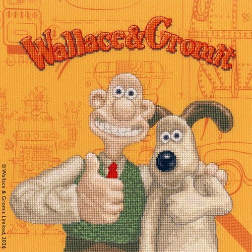 Bothy Threads Wallace & Gromit Wonderfully W&G cross stitch kit
