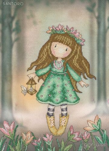 Bothy Threads Woodland Wildflower Gorjuss cross stitch kit