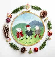Bothy Threads Woolly Jumpers felt embroidery kit