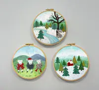 Bothy Threads Woolly Jumpers felt embroidery kit