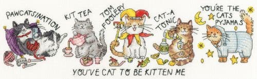Bothy Threads You've Cat to be Kitten Me cross stitch kit