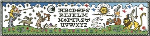 Bunny Battle by Arelate Studio cross stitch chart