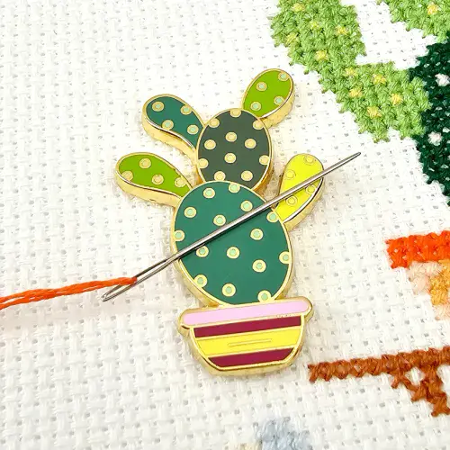 Bunny Ears Cactus Needle Minder from Meloca Designs