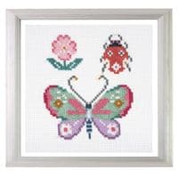 Butterfly & Bug Mini cross stitch kit