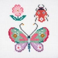 Butterfly & Bug Mini cross stitch kit