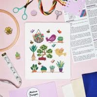 Cactus 3 by Meloca Designs printed cross stitch chart