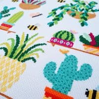 Cactus 4 by Meloca Designs printed cross stitch chart
