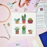 Cactus 6 by Meloca Designs printed cross stitch chart