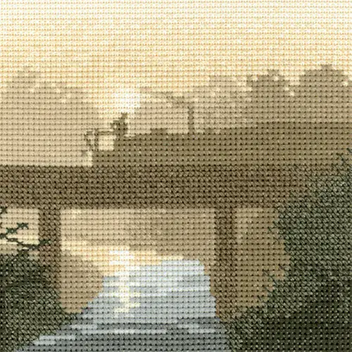 Canal Crossing cross stitch chart - Silhouettes