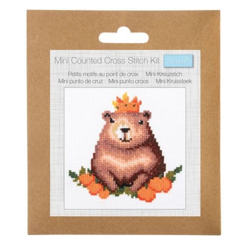 Capybara Mini cross stitch kit