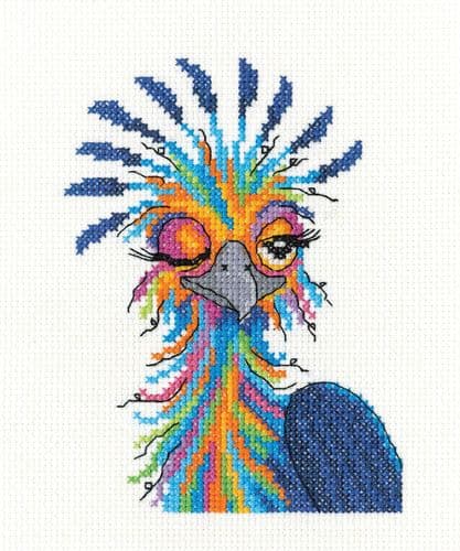 Carnival Queen cross stitch kit - Party Animals by Michaela Learner